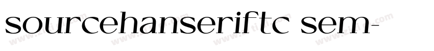 sourcehanseriftc sem字体转换